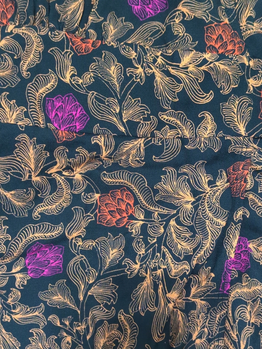 Proenza Schouler Baroque Floral Wrap Blouse Tie Waist Bell Sleeve 6 - Picture 6 of 9